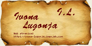 Ivona Lugonja vizit kartica